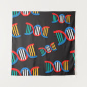 DNA-Stränge Wandteppich (Vorderseite (Horizontal))