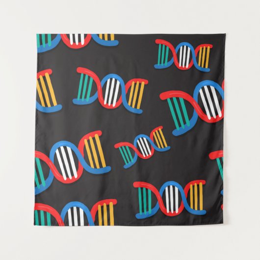 DNA-Stränge Wandteppich (Vorderseite (Horizontal))