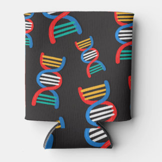 DNA-Stränge, wissenschaftliches Musterdesign. Dosenkühler
