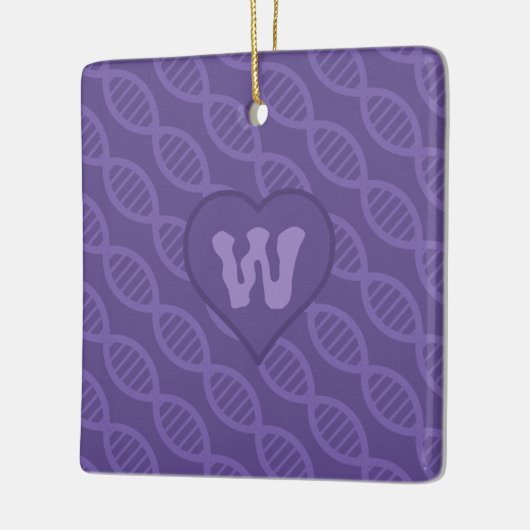 DNA Streifen-Ornament Keramikornament (Links)