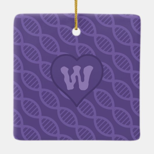 DNA Streifen-Ornament Keramikornament (Rückseite)