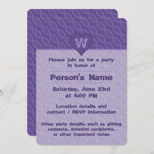 DNA-Streifen-Party Einladung