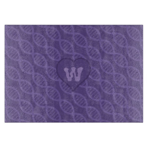 DNA Stripes Glasschneidplatte Schneidebrett