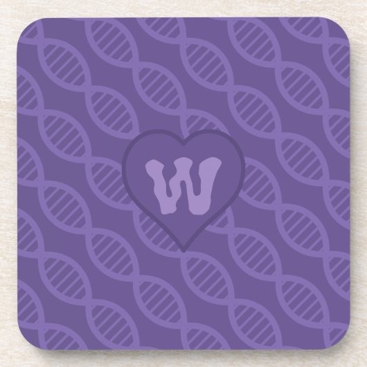DNA Stripes Square Untersetzer (Vorderseite)
