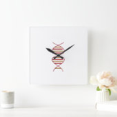 DNA-Symbol-Wall-Uhr Quadratische Wanduhr (Zuhause)