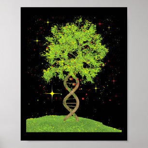 Dna Tree - Biologe Biologie Student Science Earth Poster