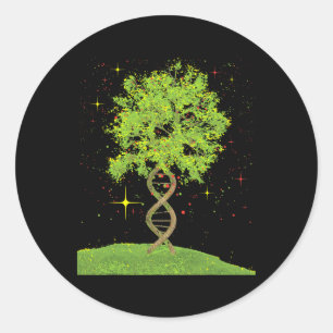 Dna Tree - Biologe Biologie Student Science Earth Runder Aufkleber