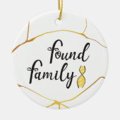 DNA-Tree der Familie gefunden Keramik Ornament (Vorne)