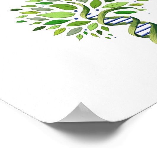 DNA-Tree der genealogischen Forschungszone Poster (Ecke)