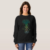 DNA Tree des Lebens keltischer Baum des Lebens ode Sweatshirt (Vorne ganz)