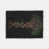 DNA Tree Genetic Funny Earth Day Pflanze A Tree Li Fleecedecke (Vorderseite (Horizontal))