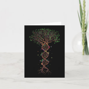 DNA Tree Genetic Funny Earth Day Pflanze A Tree Li Karte