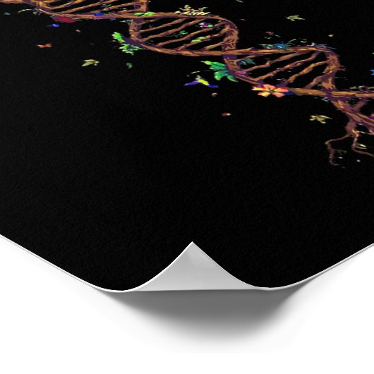 DNA Tree Genetic Funny Earth Day Pflanze A Tree Li Poster (Ecke)