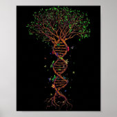 Dna Tree Genetic Funny Earth Day Plant A Tree Life Poster (Vorne)