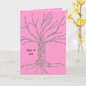 DNA-TREE oder -Baum des Lebens Karte (Gelbe Blume)