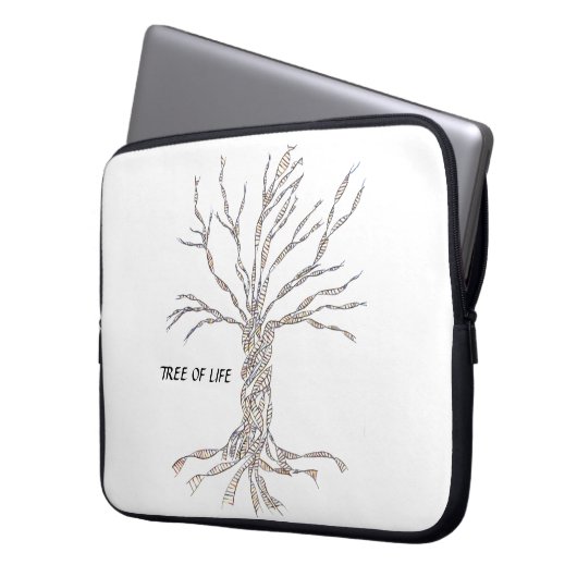 DNA-TREE oder -Baum des Lebens Laptopschutzhülle (Vorderseite Links)