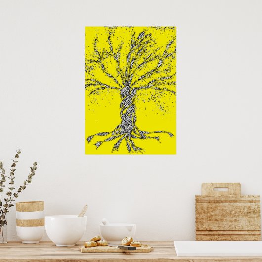 DNA-TREE oder -Baum des Lebens Poster (Küche)
