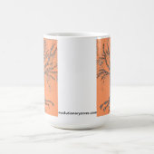 DNA-TREE oder Baum des Lebens Stylisierte orangefa Kaffeetasse (Mittel)