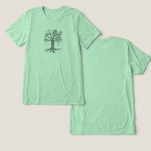 DNA Tree of Life stilisiert Green Tri-Blend Shirt