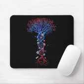 DNA Tree Root Life Genetic Funny Earth Day Awarene Mousepad (Mit Mouse)