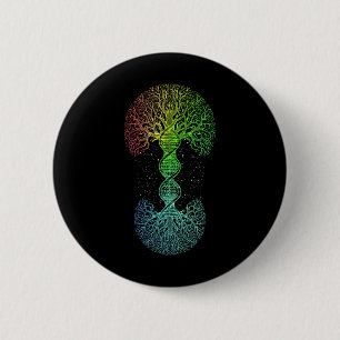 DNA Tree Science of Life Science of Genetics Earth Button
