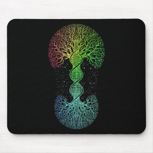 DNA Tree Science of Life Science of Genetics Earth Mousepad (Vorne)