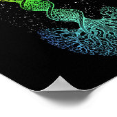 DNA Tree Science of Life Science of Genetics Earth Poster (Ecke)