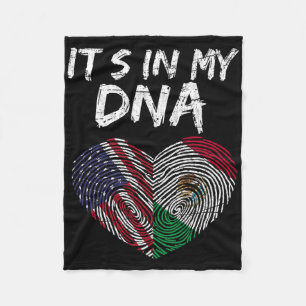 Dna USA-Flagge Amerikanische mexikanische Flagge M Fleecedecke