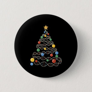 Dna Weihnachtsbaum Funny Science Punts Weihnachten Button