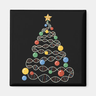 Dna Weihnachtsbaum Funny Science Punts Weihnachten Magnet