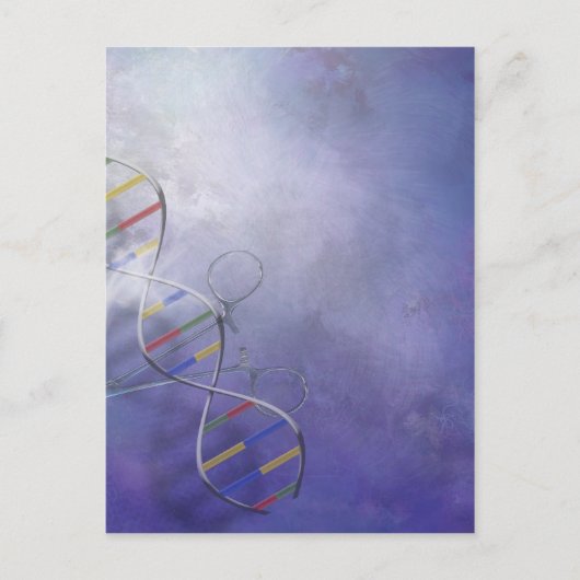 DNA-WISSENSCHAFT POSTKARTE (Vorderseite)