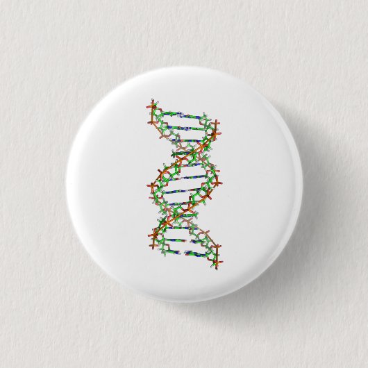 DNA - Wissenschaft/Wissenschaftler/Biologie Button (Vorderseite)