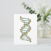 DNA - Wissenschaft/Wissenschaftler/Biologie Postkarte (Stehend Vorderseite)