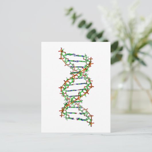 DNA - Wissenschaft/Wissenschaftler/Biologie Postkarte (Stehend Vorderseite)