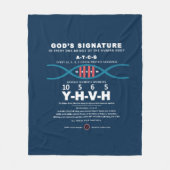 DNA-YHVH-Code Fleecedecke (Vorderseite)