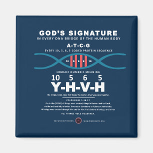 DNA-YHVH-Code Magnet