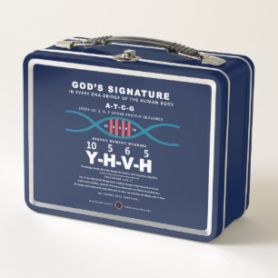 DNA-YHVH-Code Metall Brotdose
