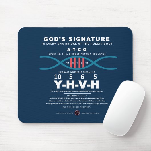DNA-YHVH-Code Mousepad (Mit Mouse)