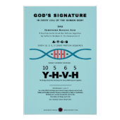 DNA-YHVH-Code Poster (Vorderseite)