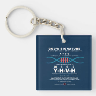 DNA-YHVH-Code Schlüsselanhänger