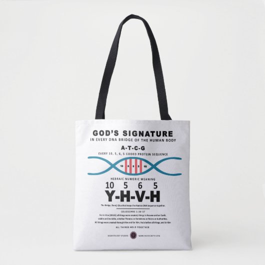 DNA-YHVH-Code Tasche (Vorderseite)