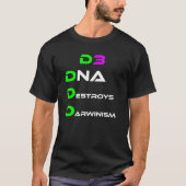 DNA zerstört Darwinismus T-Shirt (Vorderseite)