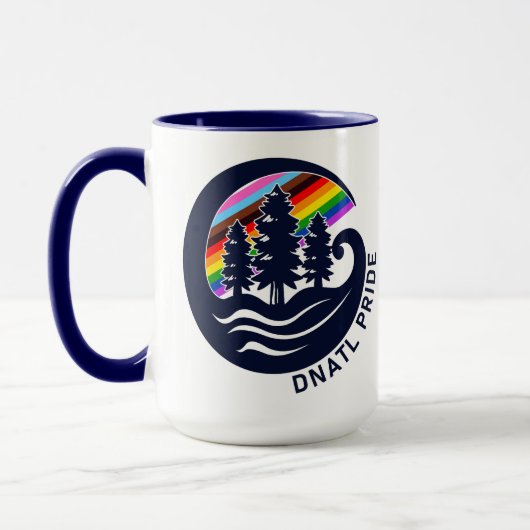 DNATL Pride Regenbogen-Rotwald-Kaffeetasse Tasse (Links)