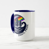 DNATL Pride Regenbogen-Rotwald-Kaffeetasse Tasse (Vorderseite Links)