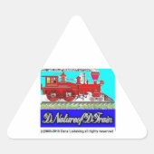 DNatureofDTrain Triangle Sticker (Vorderseite)