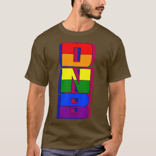 DNB Vert Original Junglist DrumnBass Pride Rainbow T-Shirt