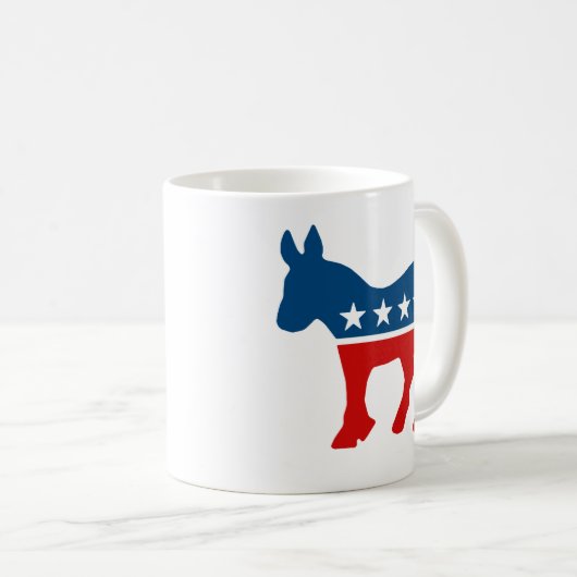 DNC - DEMOKRAT - SPENDE KAFFEETASSE (VorderseiteRechts)