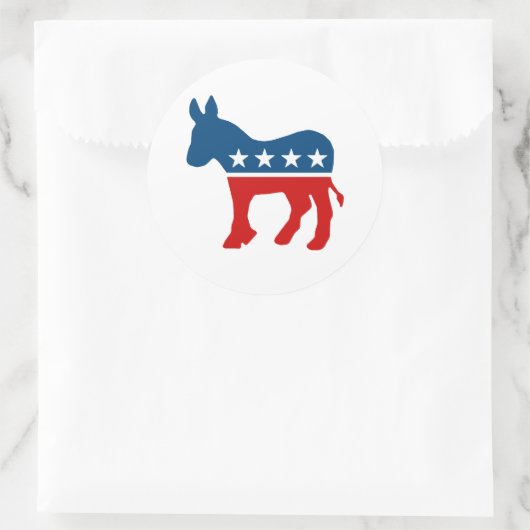 DNC - DEMOKRAT - SPENDE RUNDER AUFKLEBER (Tasche)