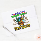 DNC-Grenzschutz Quadratischer Aufkleber (Umschlag)