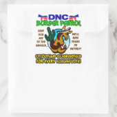 DNC-Grenzschutz Quadratischer Aufkleber (Tasche)
